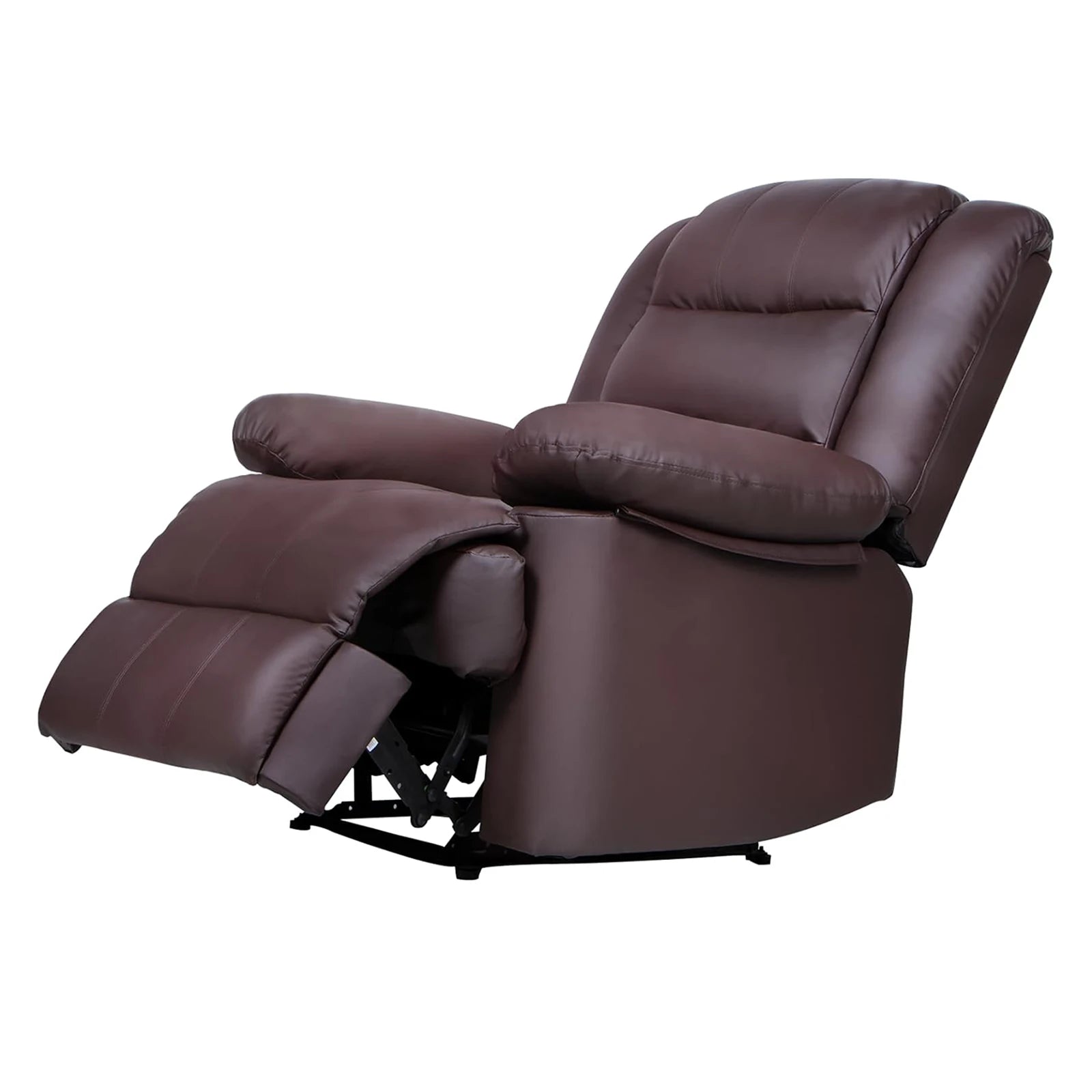 Recliner Armchair Single Sofa Reclining Chair Lounge Seating Adjustable Legrest PU Leather Couch Chair for Room Bedroom Home