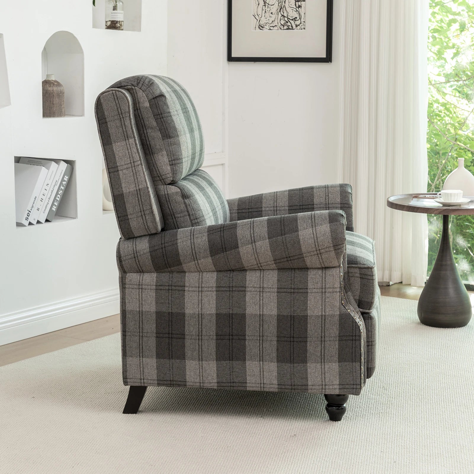 【Breeins】Modern Linen Upholstered Sofa Single Sofa Chair Livingroom Home Decoration