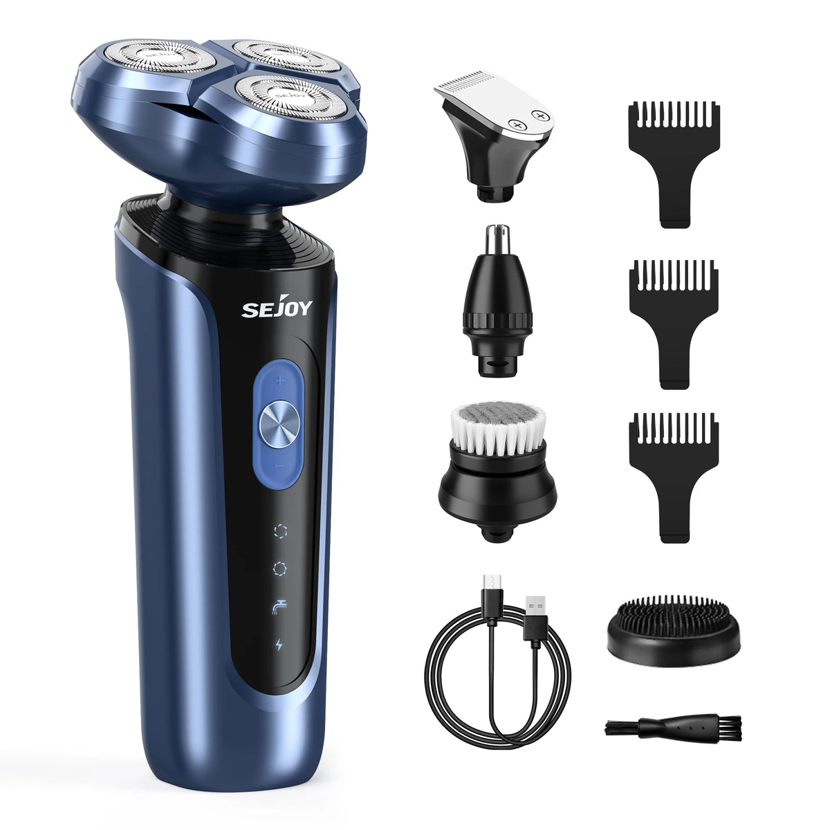 SEJOY Electric Shaver for Men,3D Floating Cutter Head ,Portable Men Beard Hair Trimmer Clipper,Nose Hair Scissors,Rechargeable