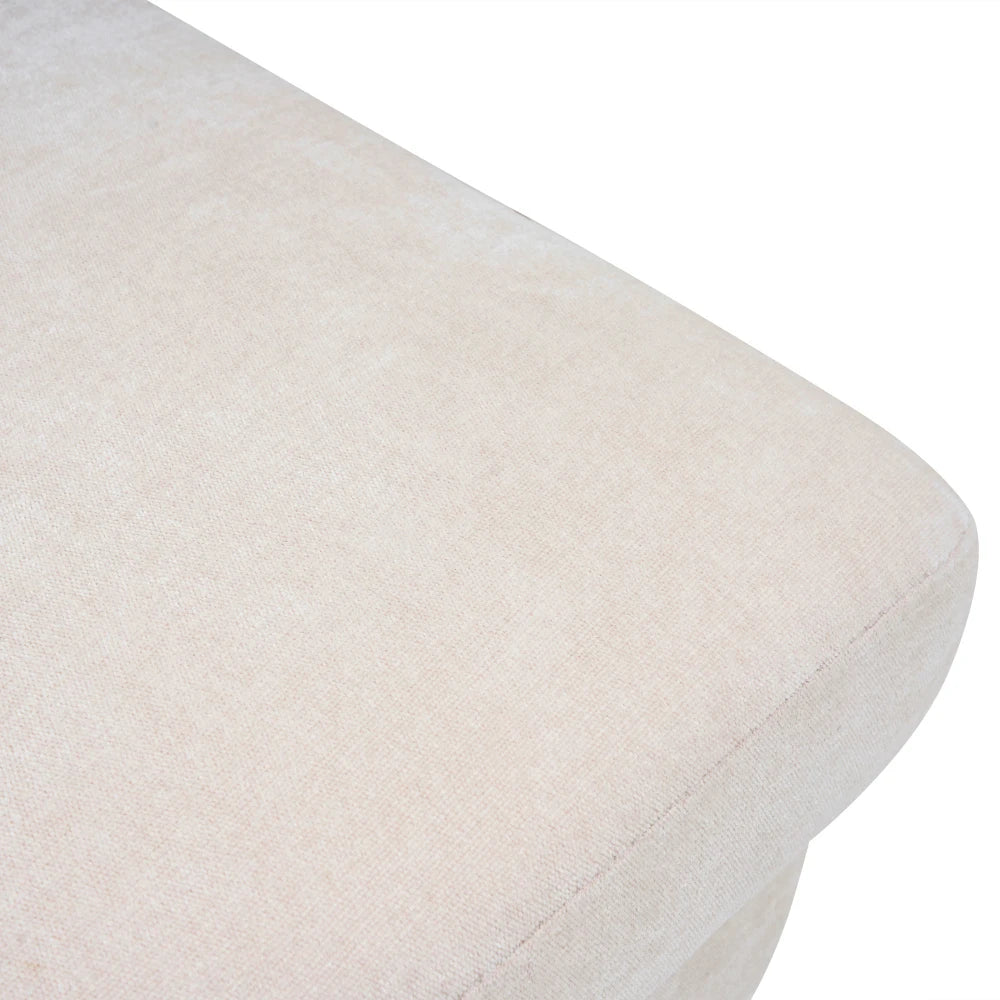 PINOOG L-Shaped Couch Sofa, Corner Sofa 3 Seater Sofa, Sectional Sofa Couches With USB, Cup Holder, For Apartment Living Room (Beige)