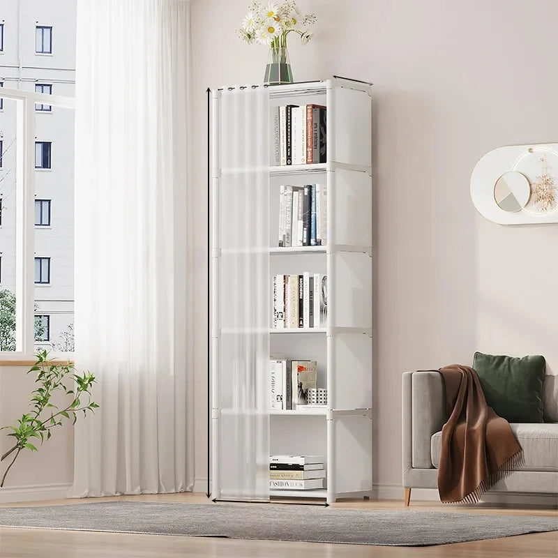 Simple Wardrobe Simple Cloth Wardrobe High-capacity Multipurpose Storage Rack Strong Load-bearing Capacity Dustproof Bookshelf