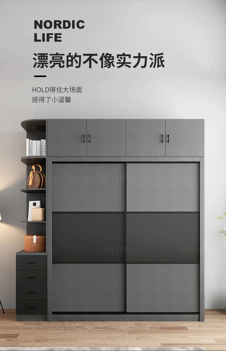 Space Saving Modern Closet Organizer Bedroom Clothes Wardrobe Partitions Cupboard Living Room Shelves Armario Hotel Furniture