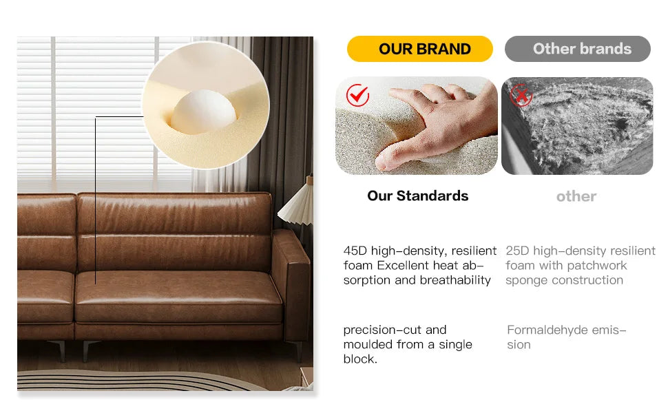 Medieval Style Artificial Oil Wax Leather Sofa 220CM Traditional Period Furniture Design for Home Living Room