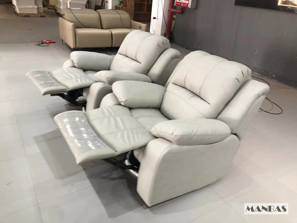 Genuine Leather Manual Electric Recliner Sofa Theater Power Reclining Couch Living Room Cinema Sofas Seating Room Furniture