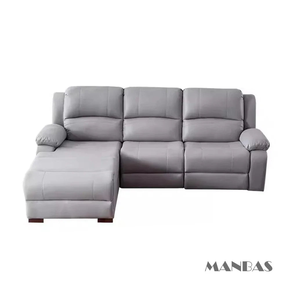 Genuine Leather Manual Electric Recliner Sofa Theater Power Reclining Couch Living Room Cinema Sofas Seating Room Furniture