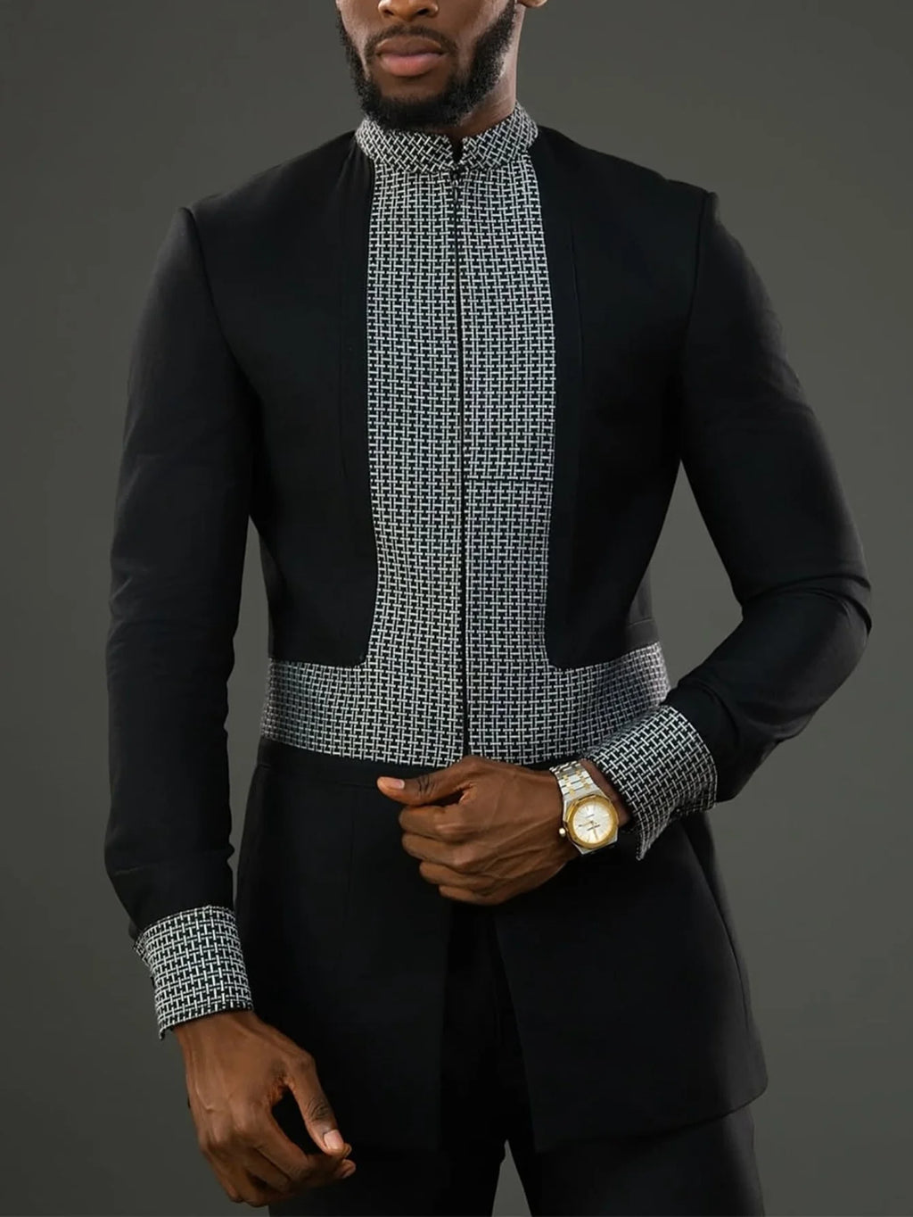 2025 New Elegant Men's Suit African Style Kaftan Embroidery Casual 2 Piece Suit Festive Wedding Traditional Men's Clothing
