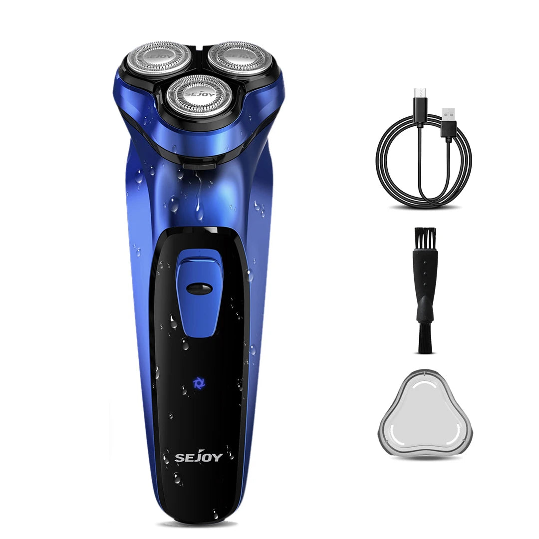 SEJOY Electric Shaver for Men,3D Floating Cutter Head ,Portable Men Beard Hair Trimmer Clipper,Nose Hair Scissors,Rechargeable
