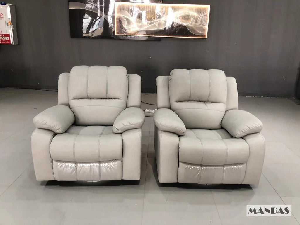 Genuine Leather Manual Electric Recliner Sofa Theater Power Reclining Couch Living Room Cinema Sofas Seating Room Furniture
