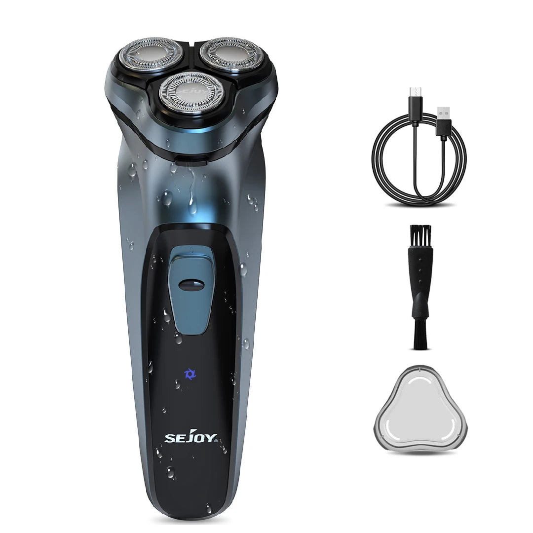 SEJOY Electric Shaver for Men,3D Floating Cutter Head ,Portable Men Beard Hair Trimmer Clipper,Nose Hair Scissors,Rechargeable