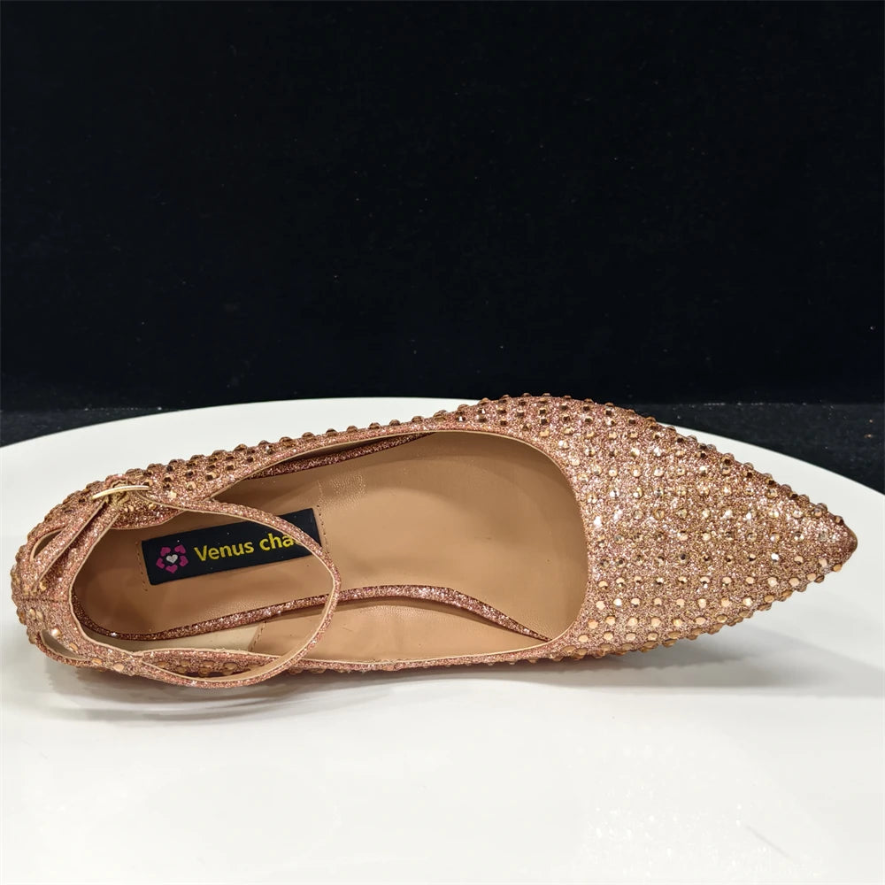 Elegant Light Purple Women's Heels & Handbag Set - Rhinestone-Embellished Shoes for Weddings & Special Occasions - 2026