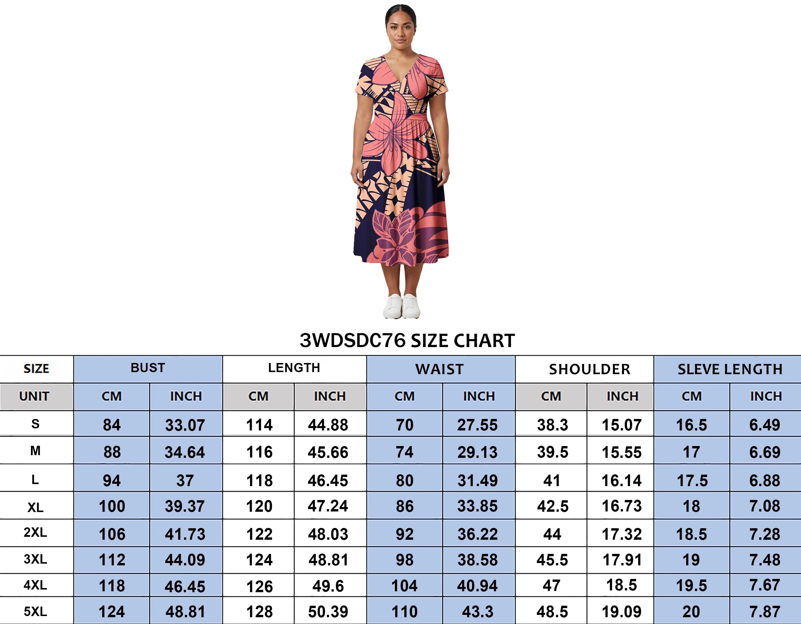 Factory Outlet Outfits Custom Ladies Samoan Tribal Prom Dresses Polynesian Fashion Plus Size Skirts Hawaiian V-Neck Women Dress
