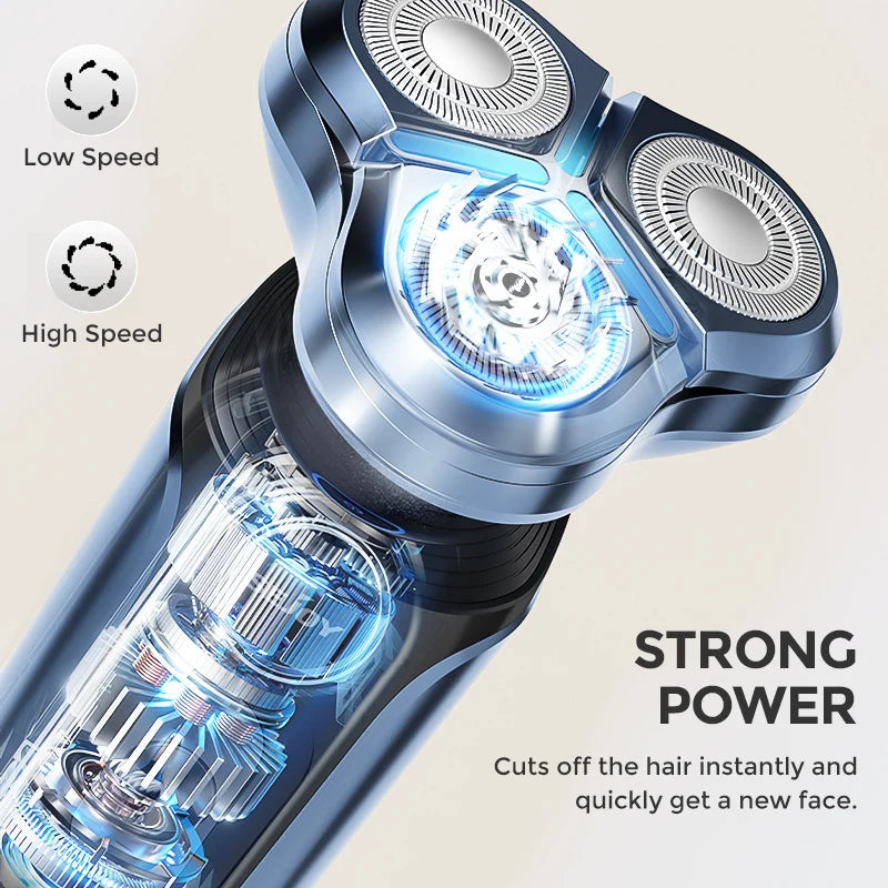 SEJOY Electric Shaver for Men,3D Floating Cutter Head ,Portable Men Beard Hair Trimmer Clipper,Nose Hair Scissors,Rechargeable